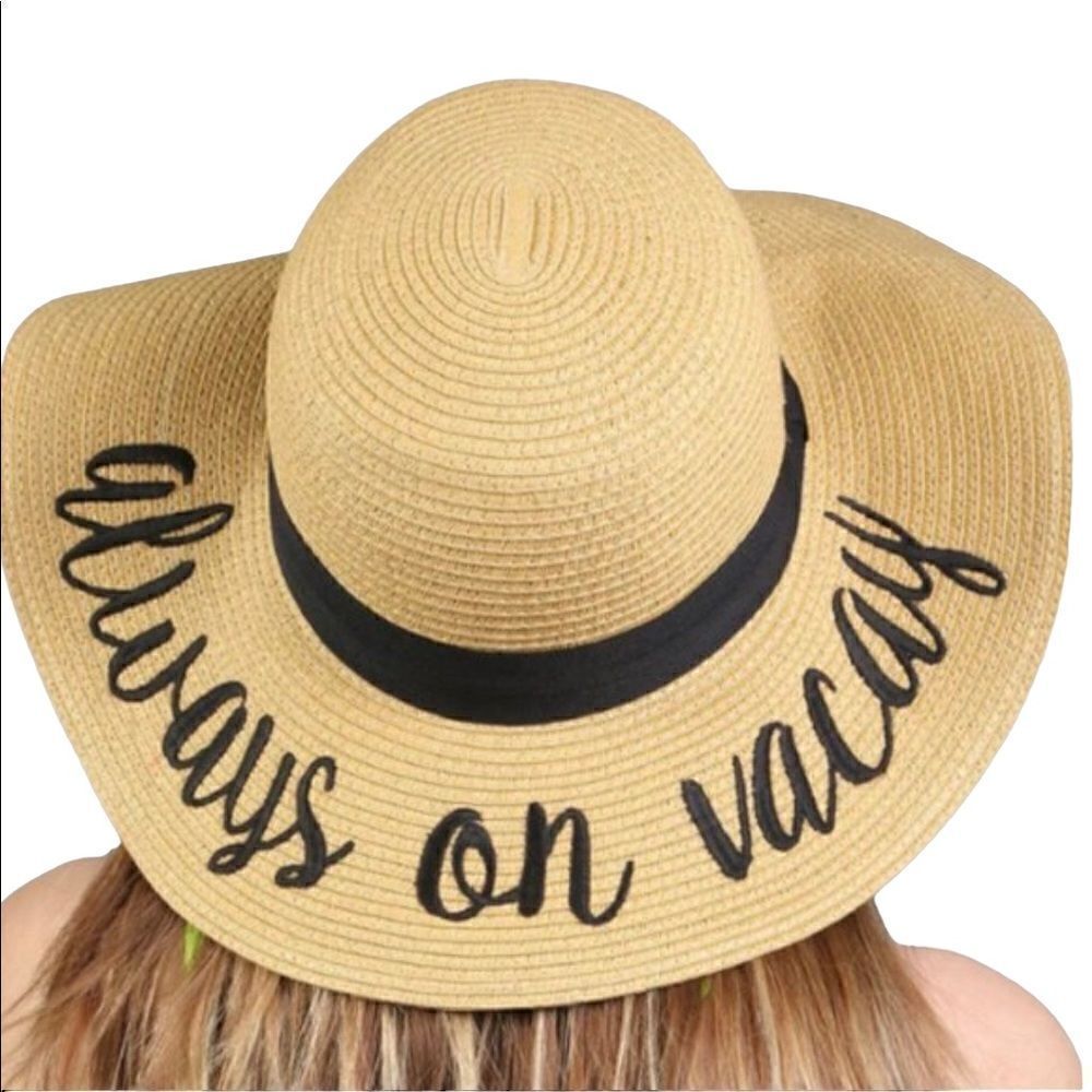 Wide Brim Women's Straw Hat